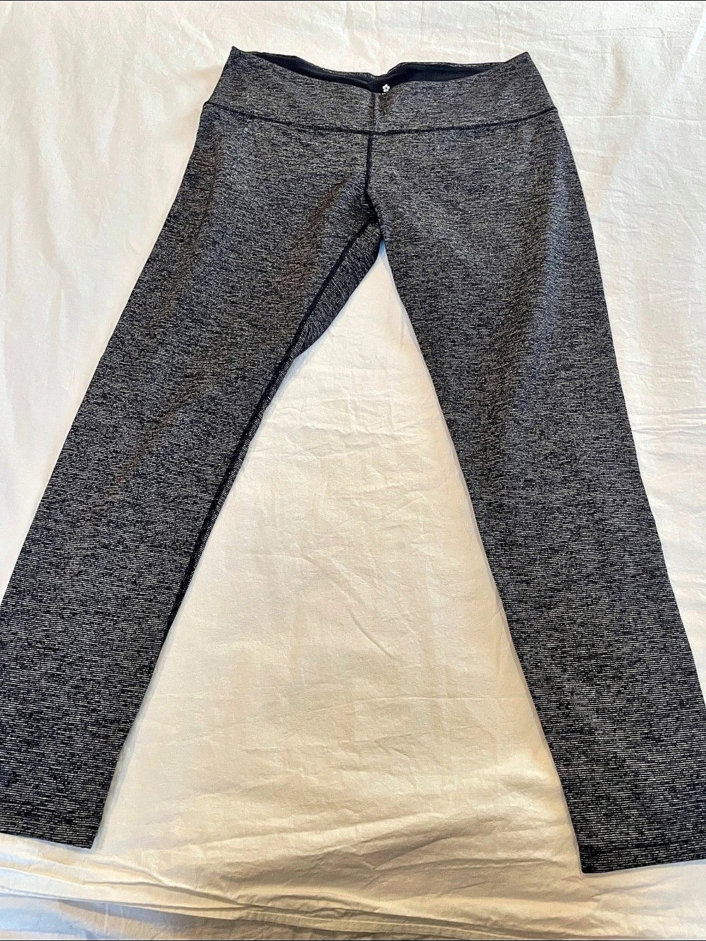 Tuff Athletics Gray & Black Leggings Size Medium Like New
